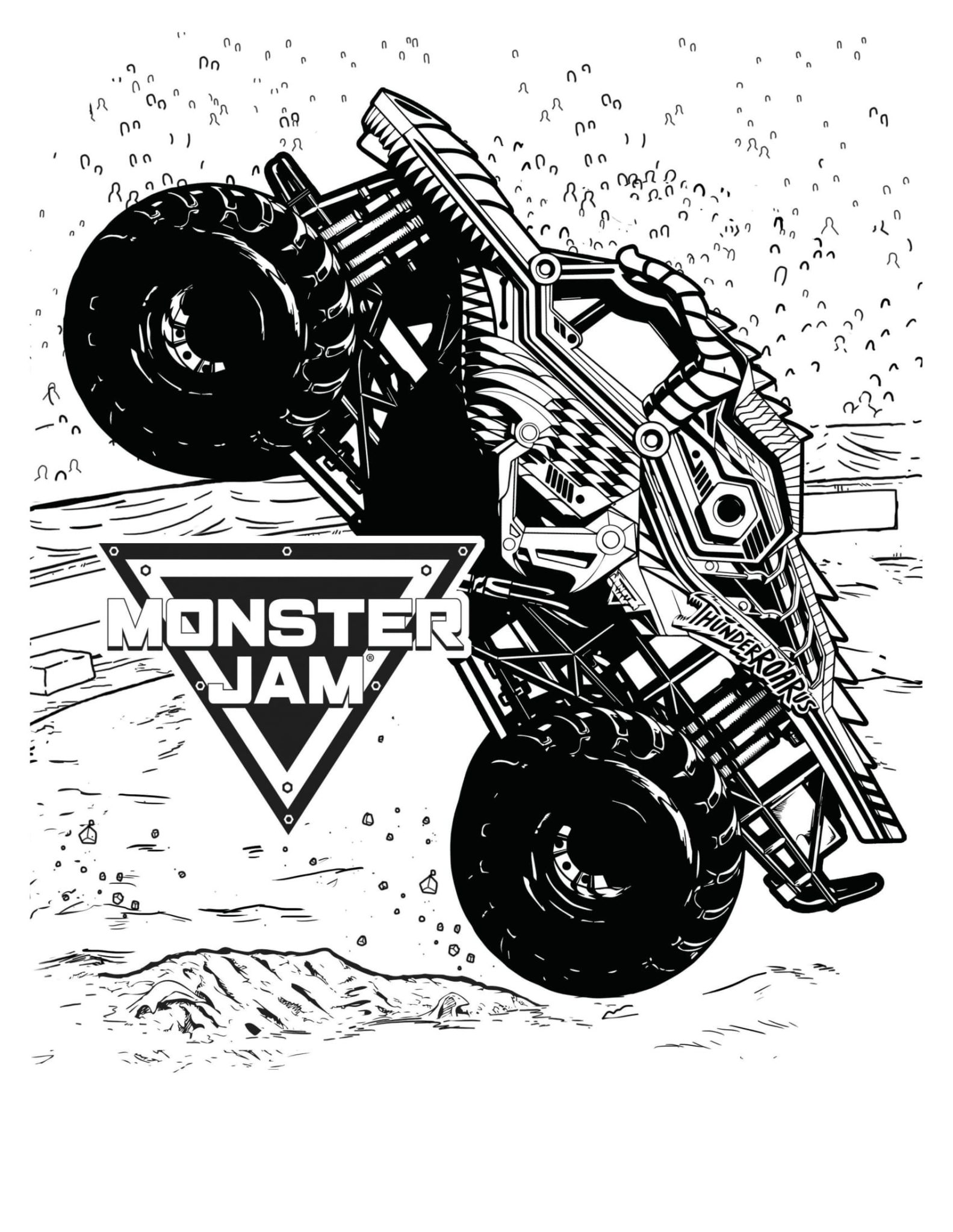 32 Thrilling Monster Jam Coloring Pages Printable 7