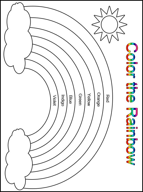 33 Colorful Rainbow Coloring Pages Printable 19