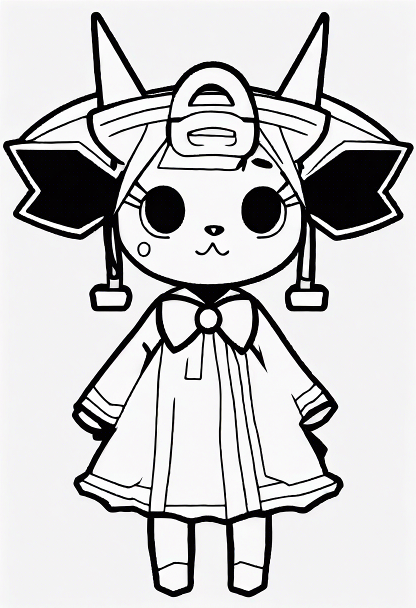 34 Kuromi Coloring Cute Printable