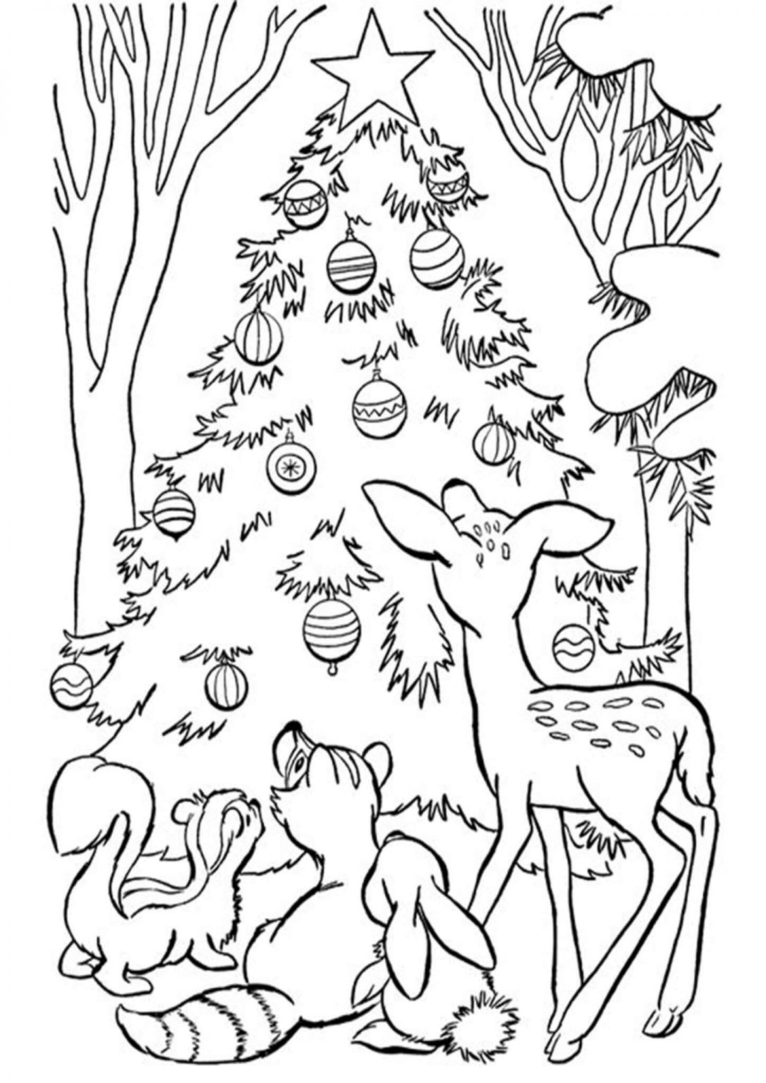 35 Graceful Tree Coloring Pages Printable 22