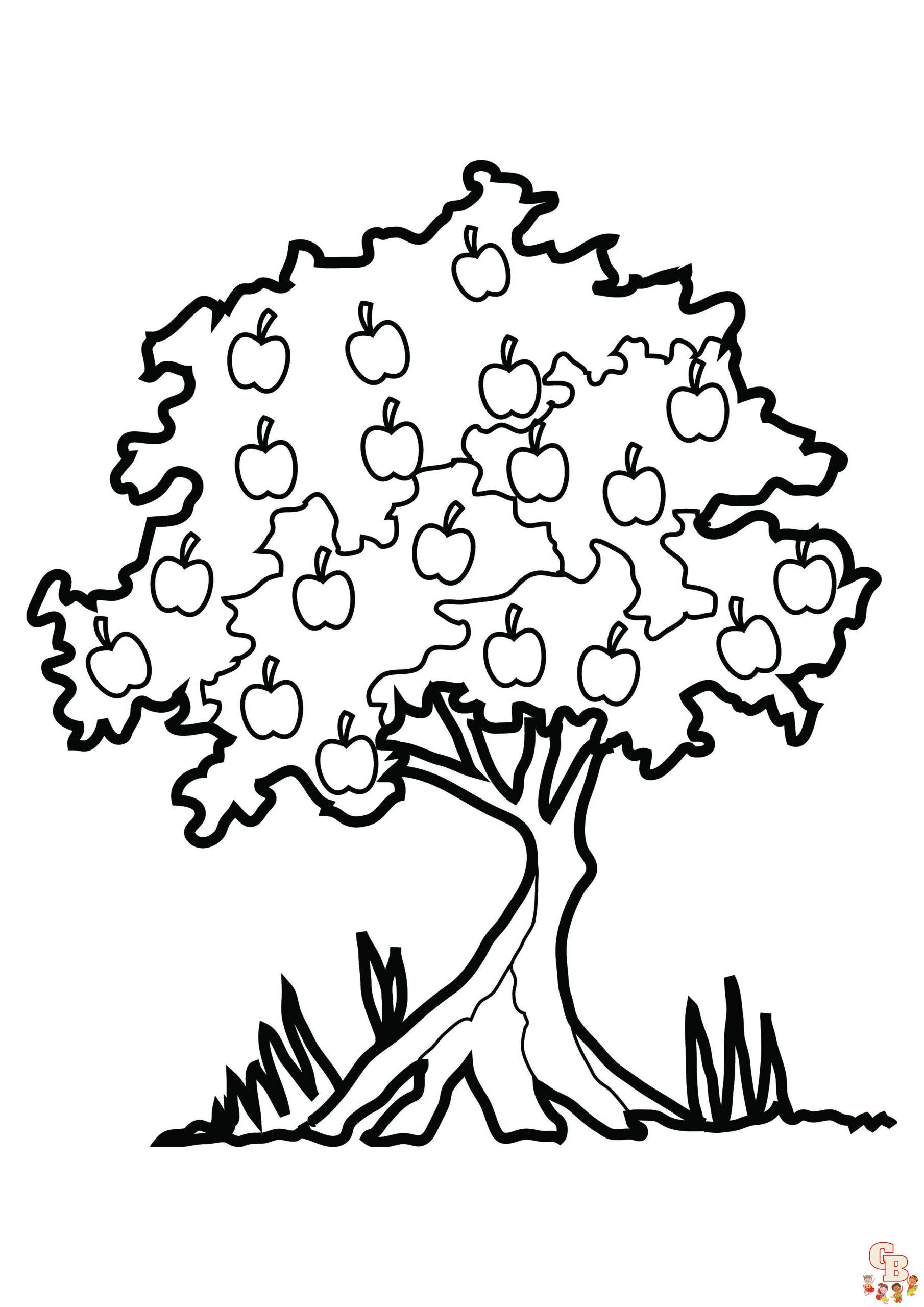 35 Graceful Tree Coloring Pages Printable 5