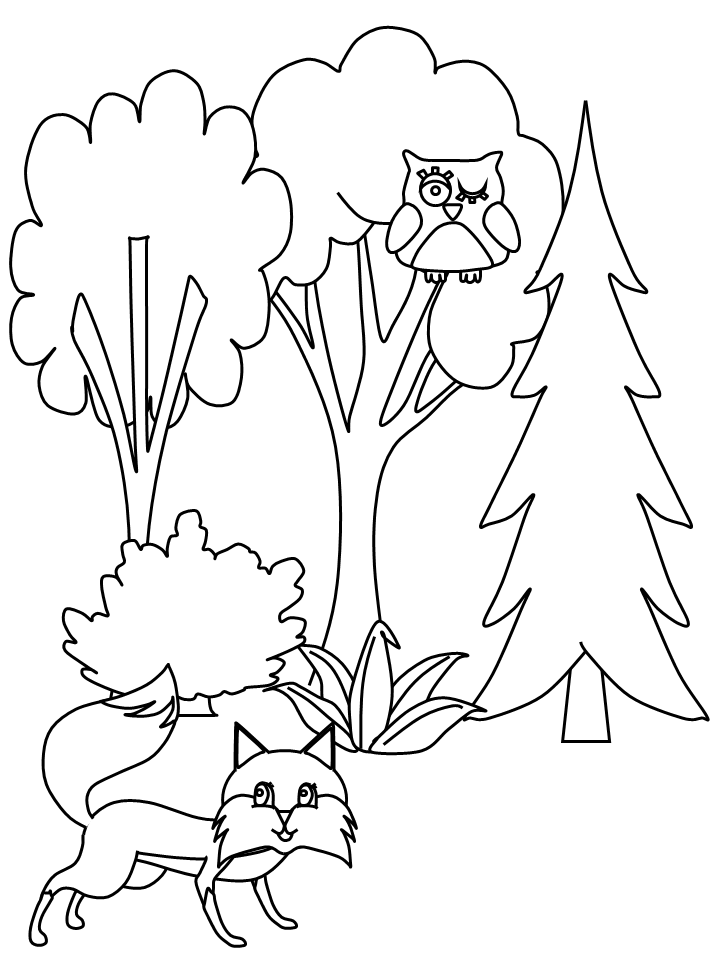 35 Graceful Tree Coloring Pages Printable 9