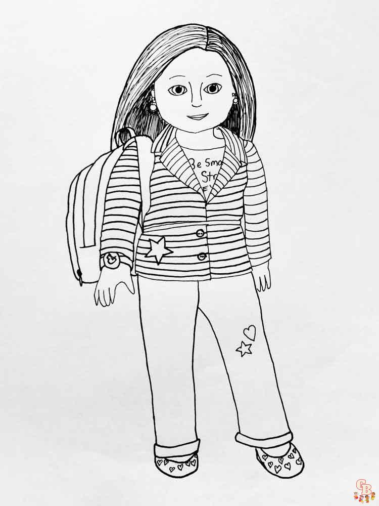 36 Classic Dolls Coloring Pages Printable 10