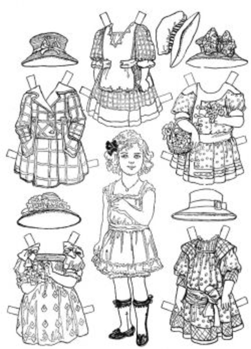 36 Classic Dolls Coloring Pages Printable 11