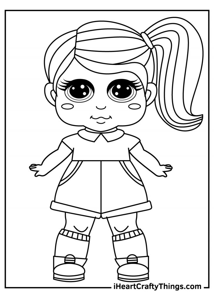 36 Classic Dolls Coloring Pages Printable 2