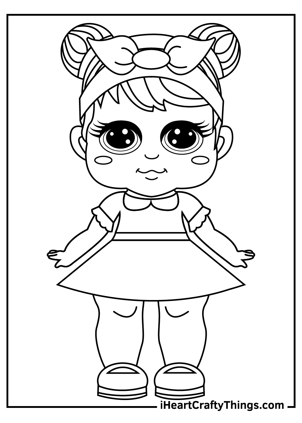 36 Classic Dolls Coloring Pages Printable 20