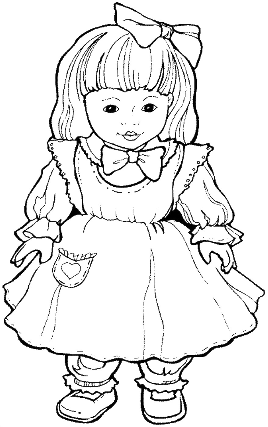 36 Classic Dolls Coloring Pages Printable 23