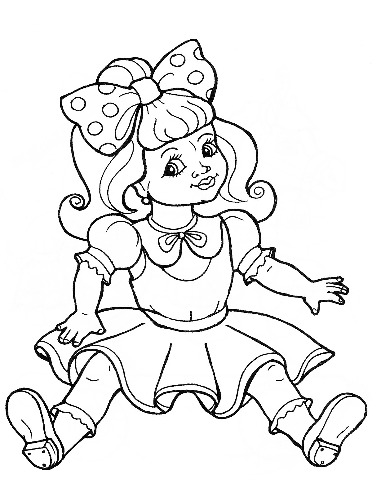 36 Classic Dolls Coloring Pages Printable 24