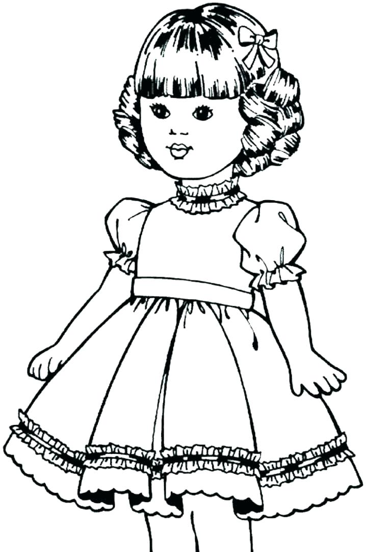 36 Classic Dolls Coloring Pages Printable 27