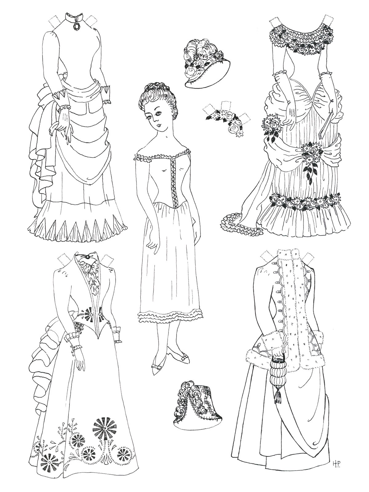 36 Classic Dolls Coloring Pages Printable 28