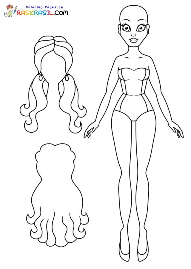 36 Classic Dolls Coloring Pages Printable 8