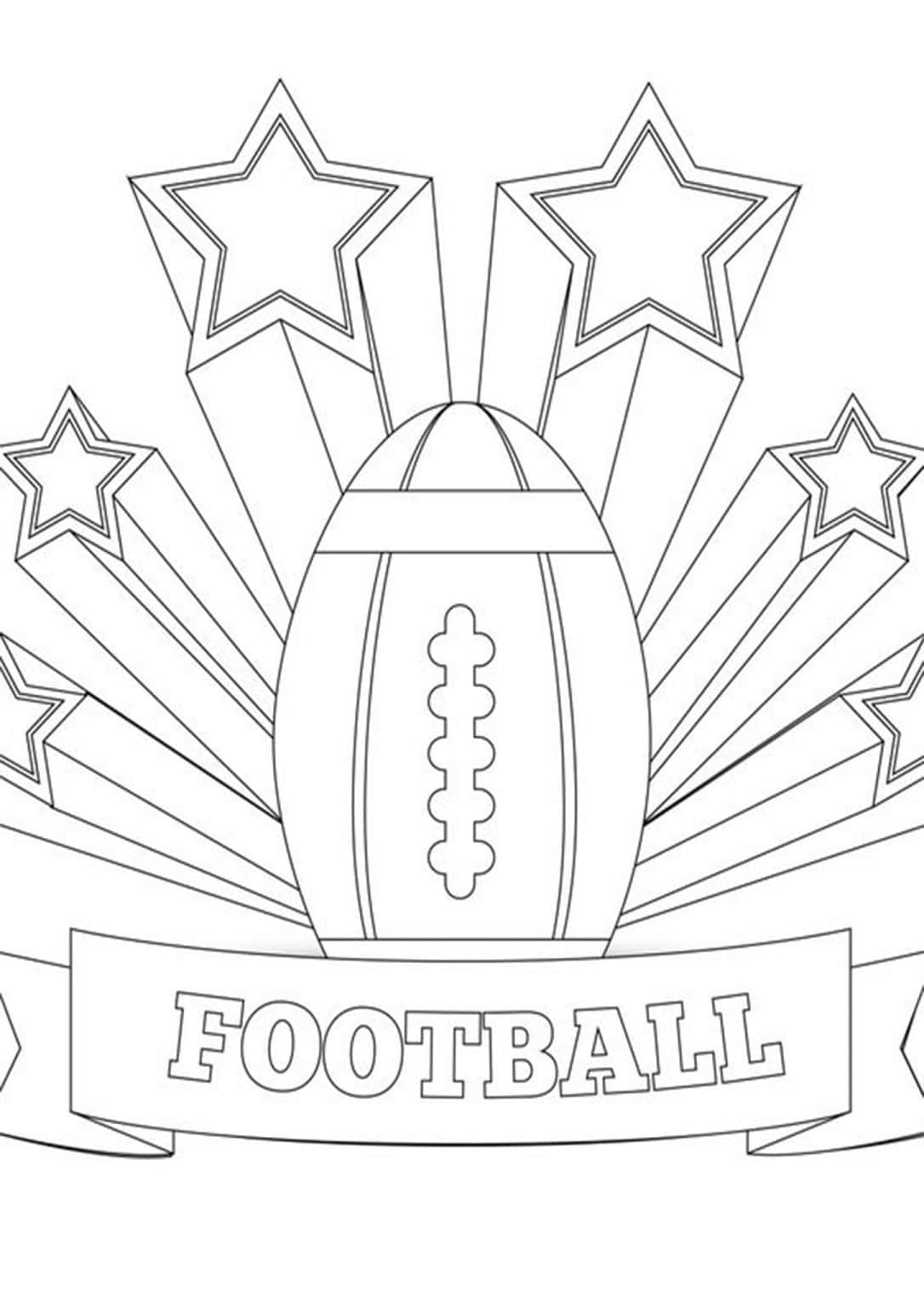 36 Exciting Football Coloring Pages Printable 1