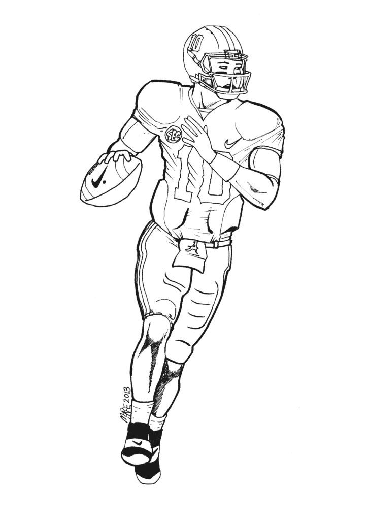 36 Exciting Football Coloring Pages Printable 19