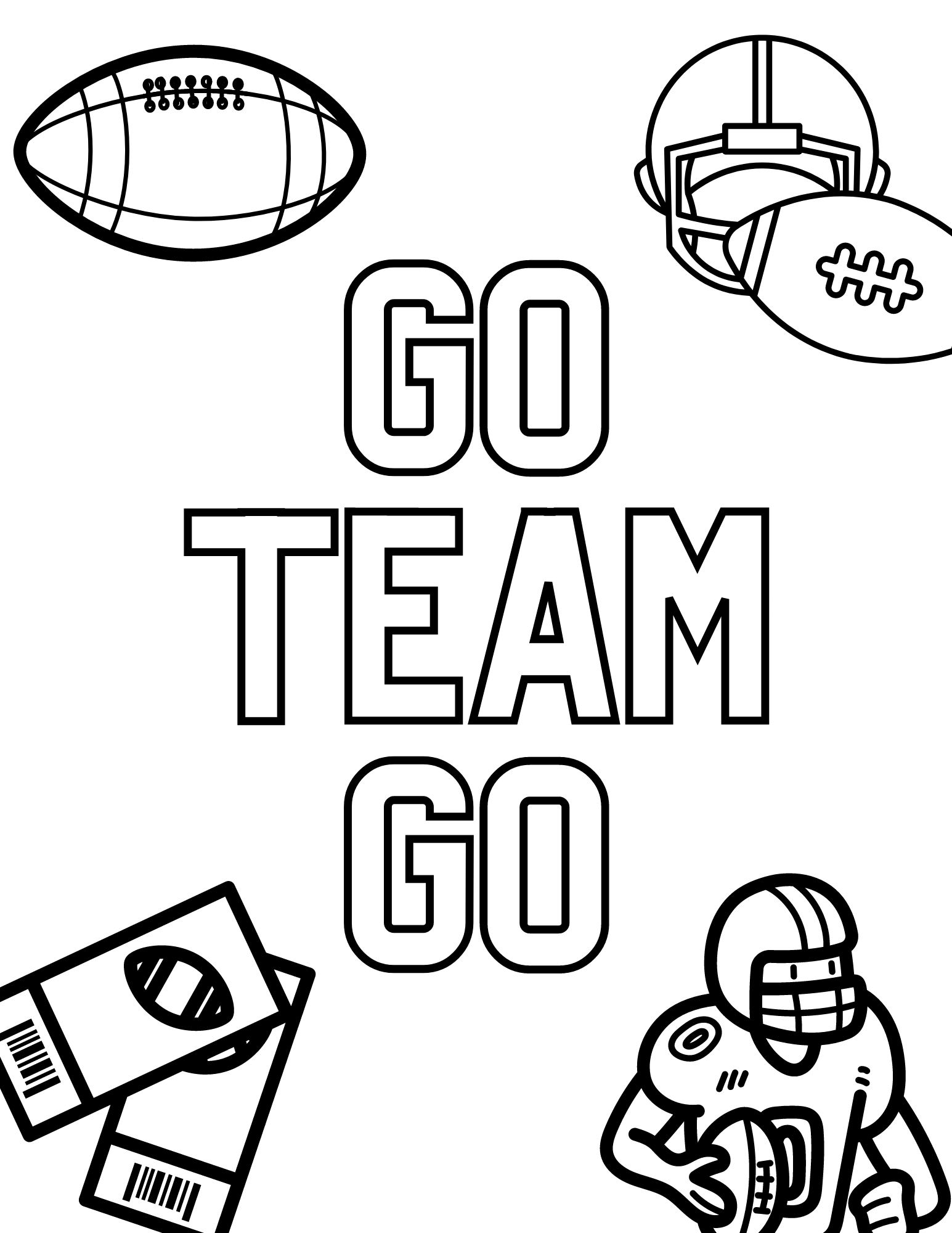 36 Exciting Football Coloring Pages Printable 30