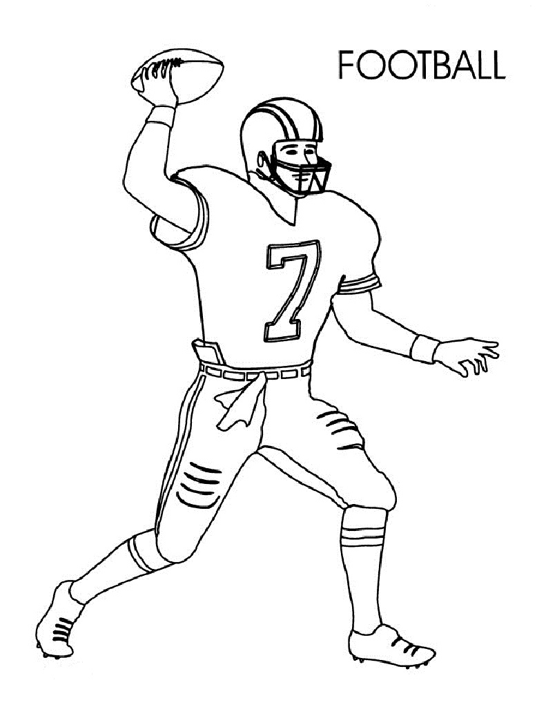 36 Exciting Football Coloring Pages Printable 4