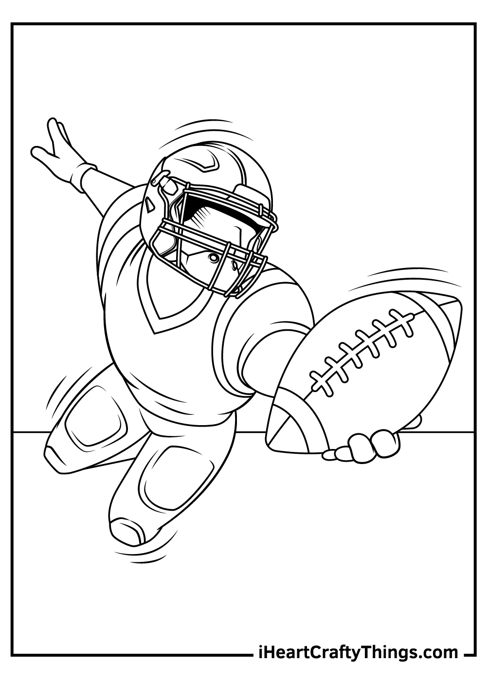 36 Exciting Football Coloring Pages Printable 8