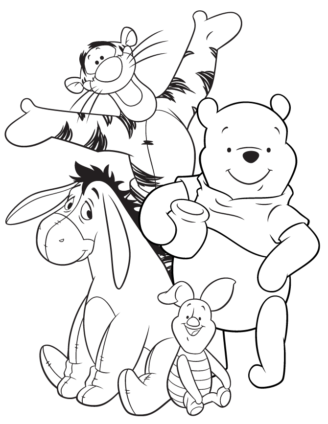 37 Adorable Winnie The Pooh Coloring Pages Printable 1