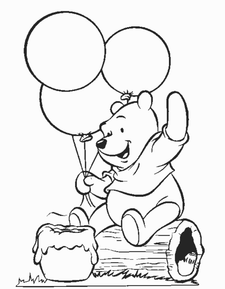 37 Adorable Winnie The Pooh Coloring Pages Printable 12