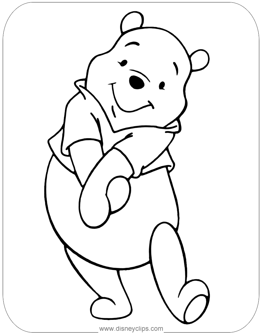 37 Adorable Winnie The Pooh Coloring Pages Printable 16