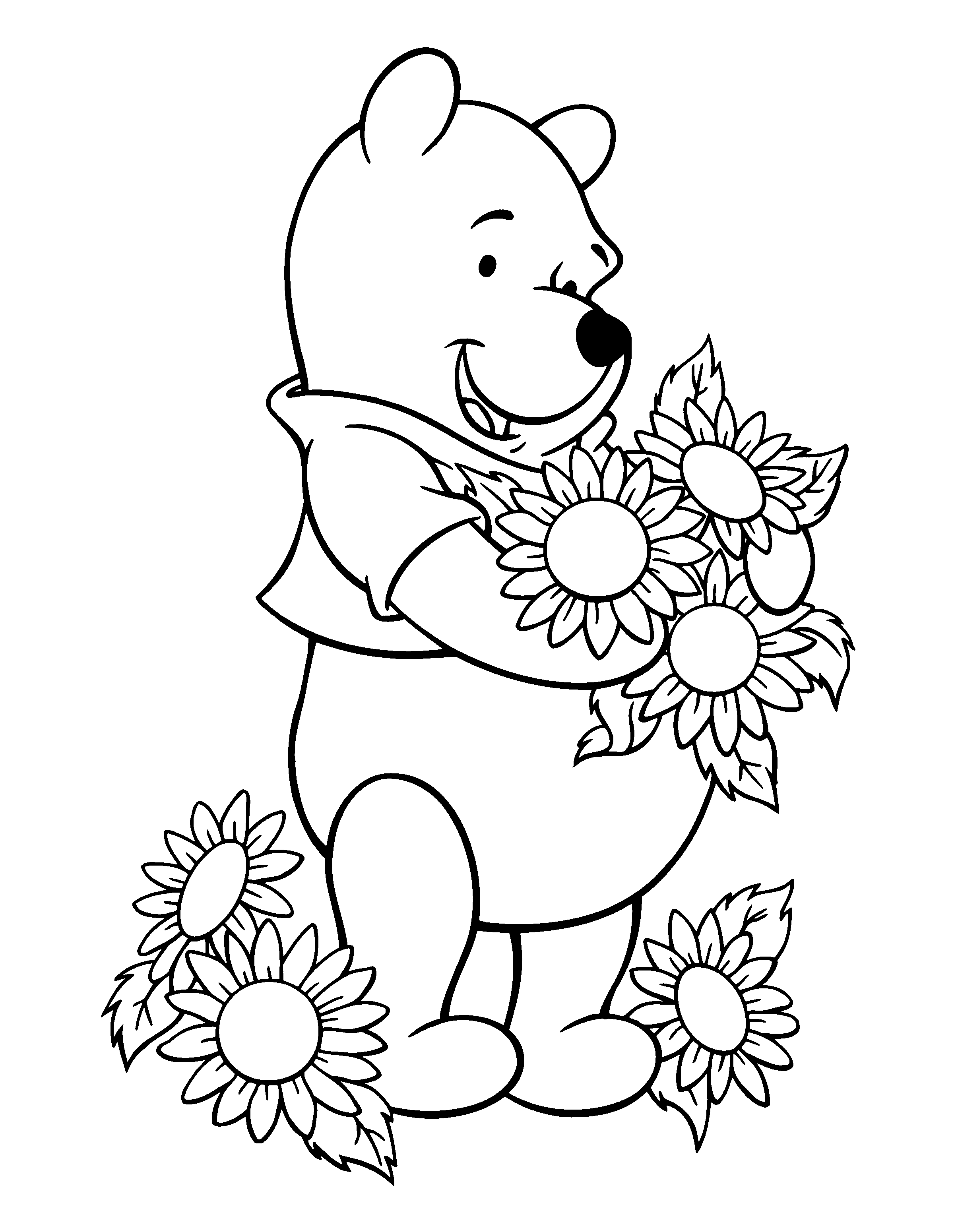 37 Adorable Winnie The Pooh Coloring Pages Printable 2