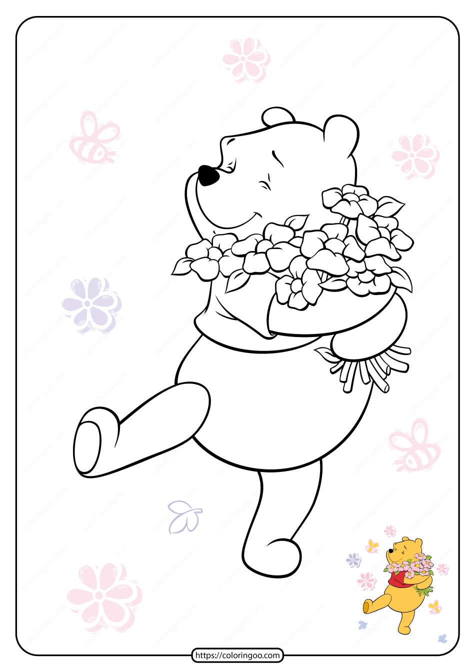 37 Adorable Winnie The Pooh Coloring Pages Printable 21