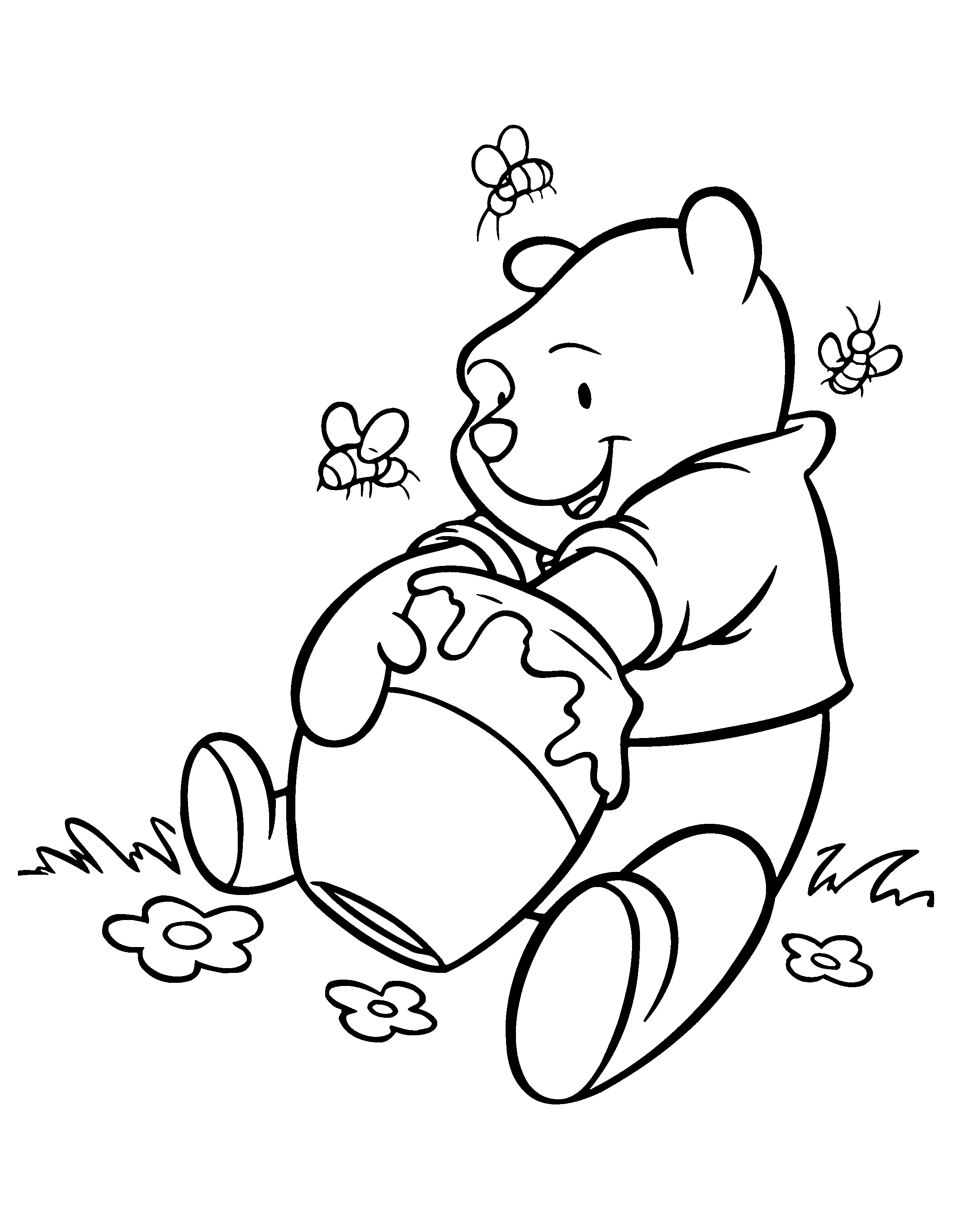 37 Adorable Winnie The Pooh Coloring Pages Printable 25