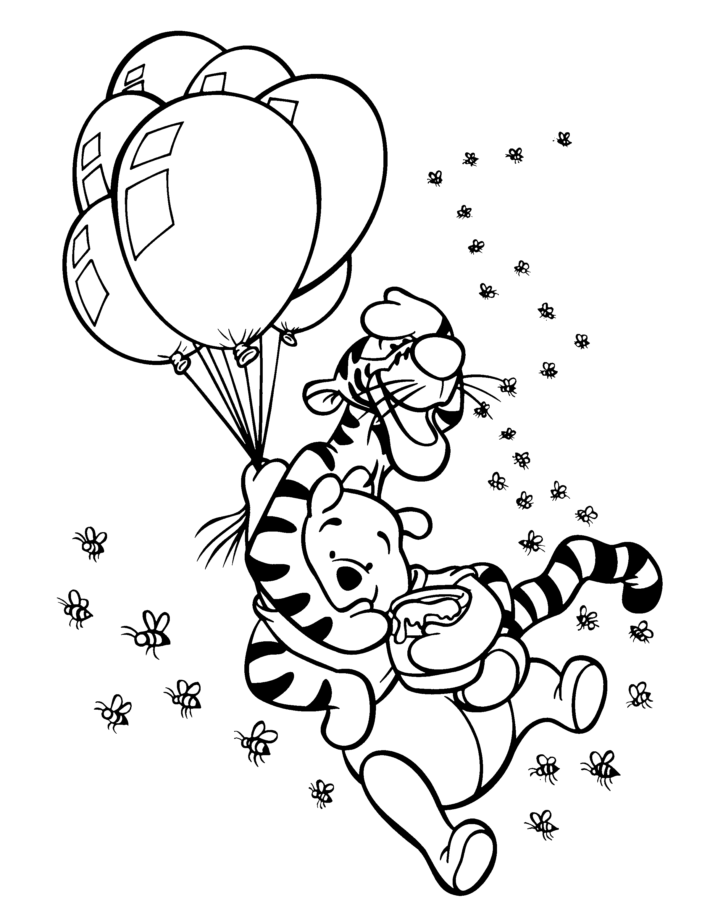 37 Adorable Winnie The Pooh Coloring Pages Printable 29