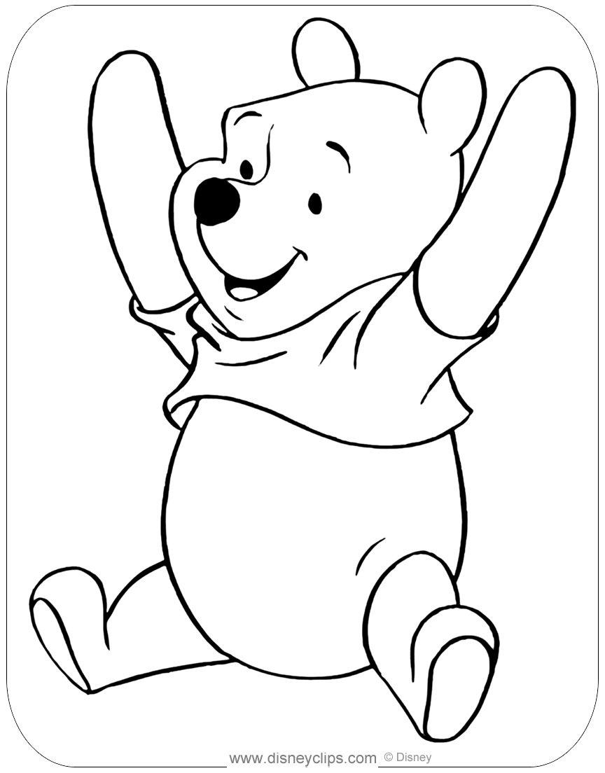 37 Adorable Winnie The Pooh Coloring Pages Printable 3