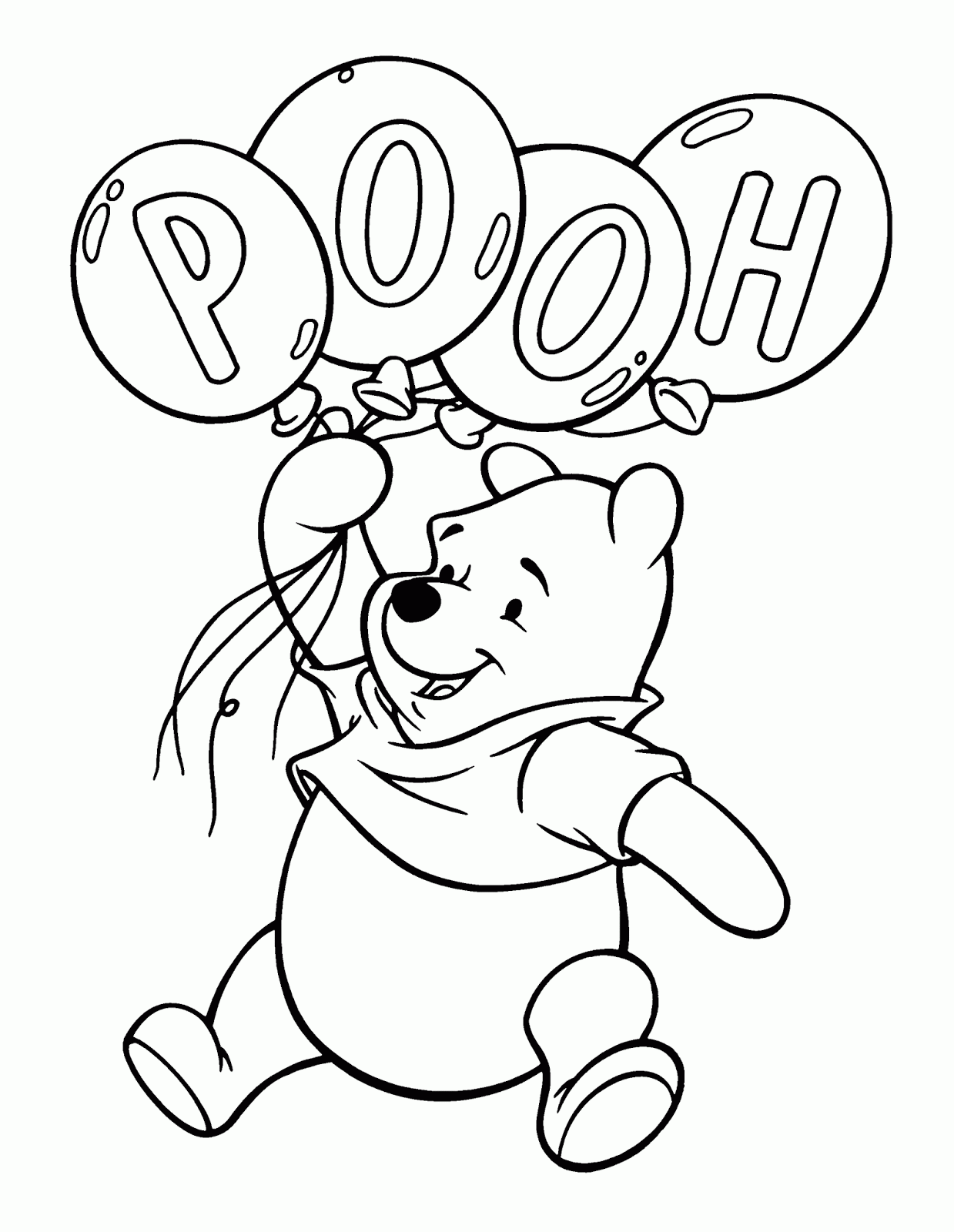 37 Adorable Winnie The Pooh Coloring Pages Printable 4