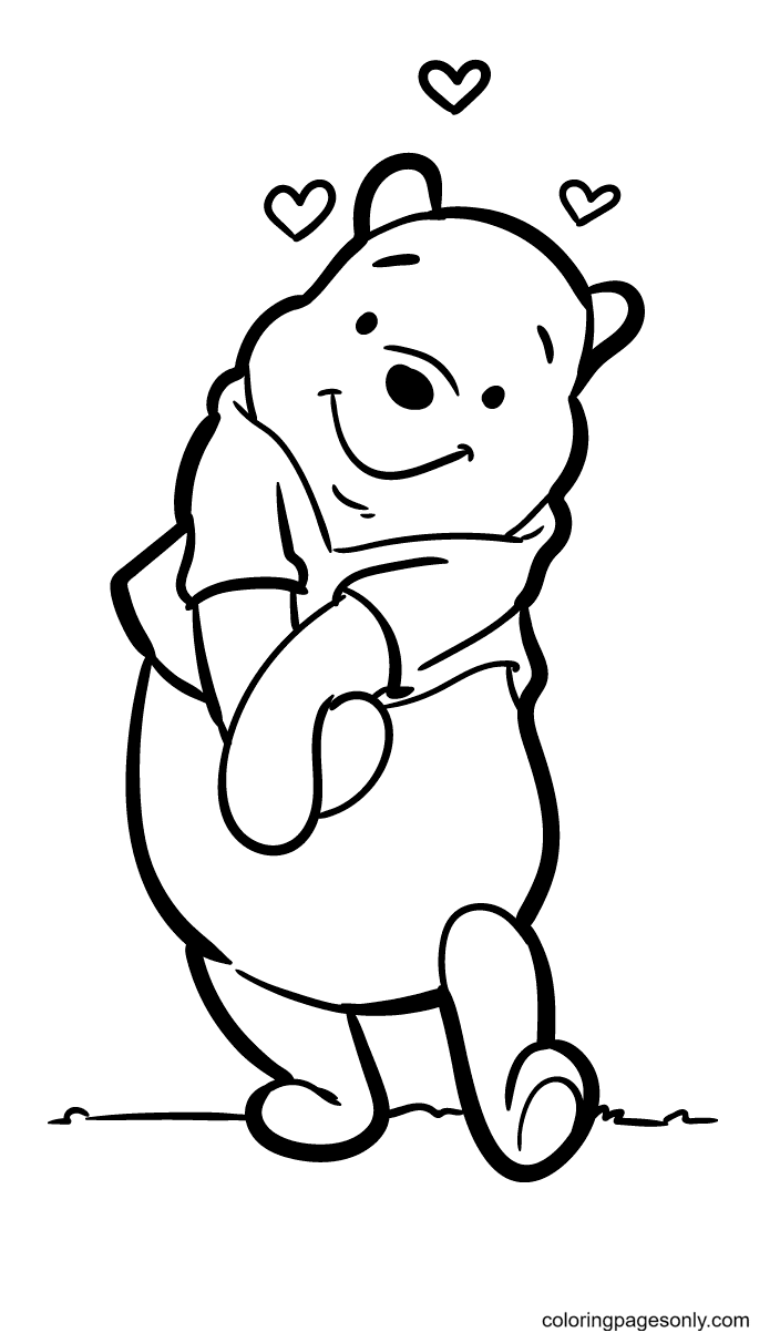 37 Adorable Winnie The Pooh Coloring Pages Printable 7