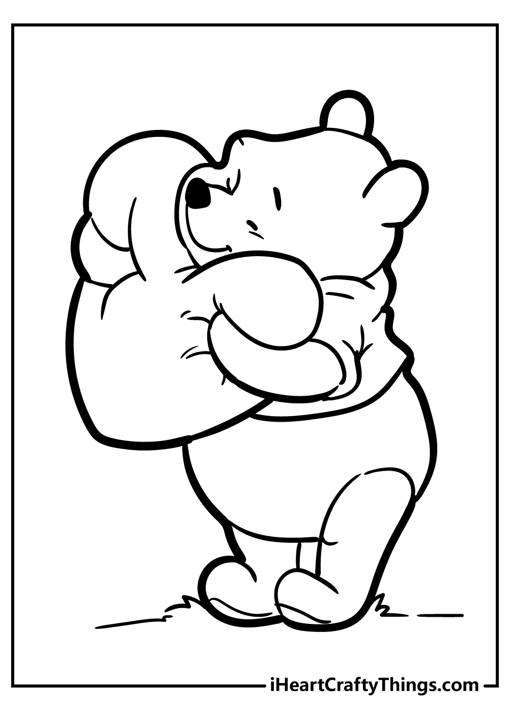 37 Adorable Winnie The Pooh Coloring Pages Printable 9