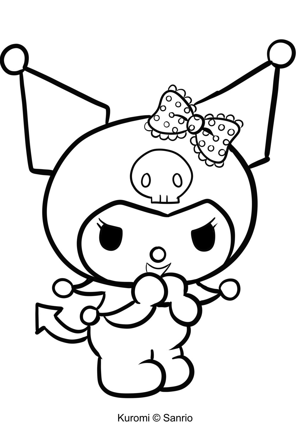 37 Kuromi and My Melody for Coloring Printable