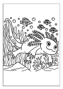 39 Cool Printable Axolotl Coloring Pages 22