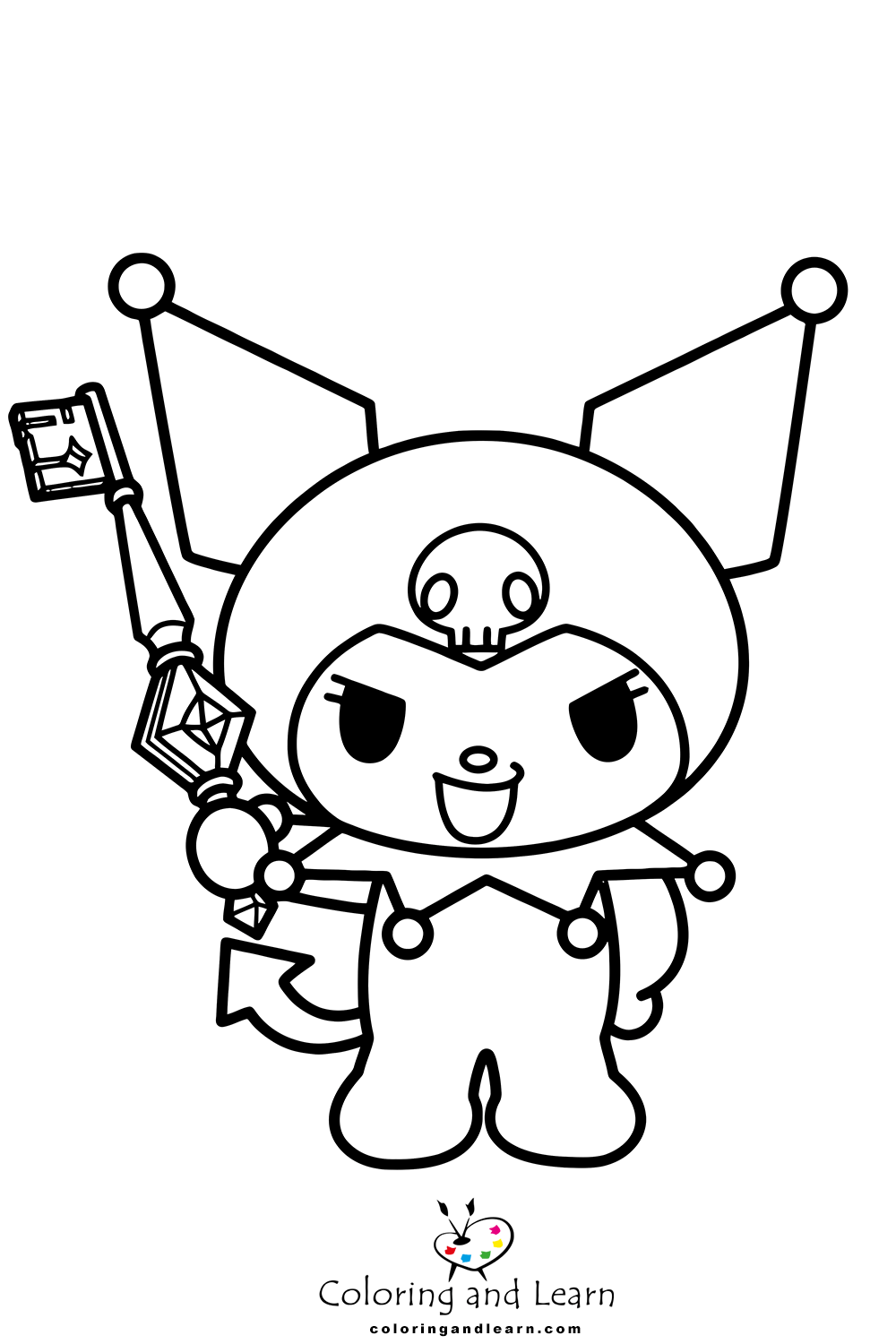 45 Kuromi Coloring Drawing Printable