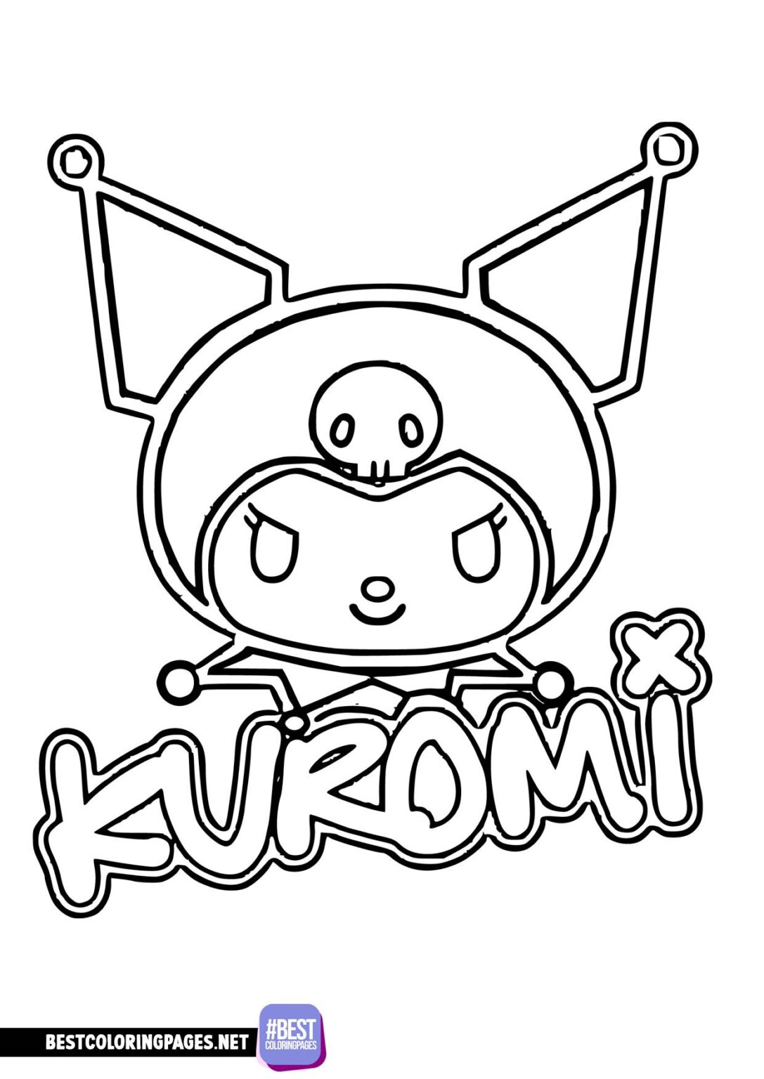 46 Picture for Coloring Kuromi Printable