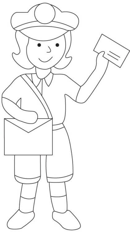 68 Mailman Coloring Pages Printable 1