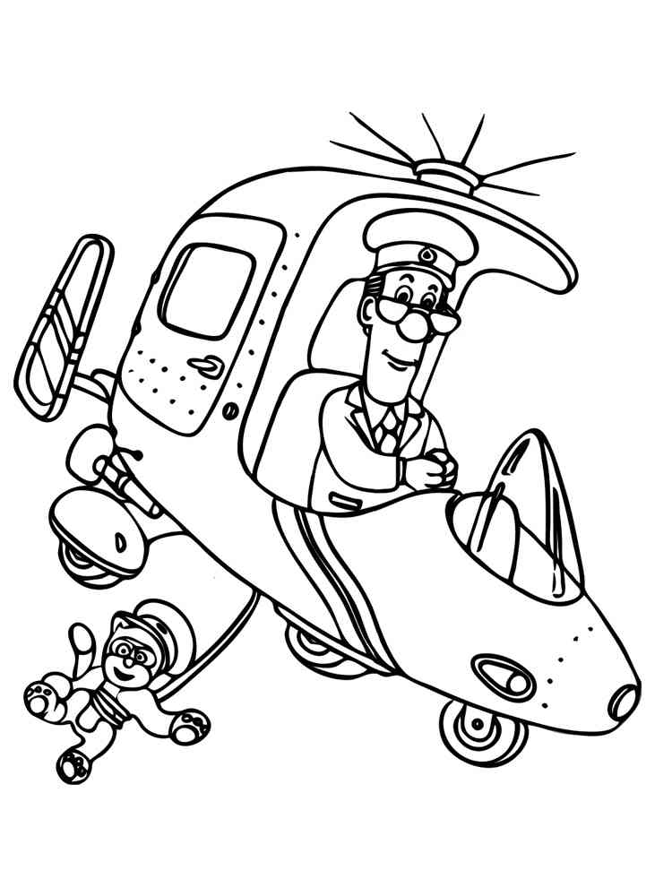 68 Mailman Coloring Pages Printable 11