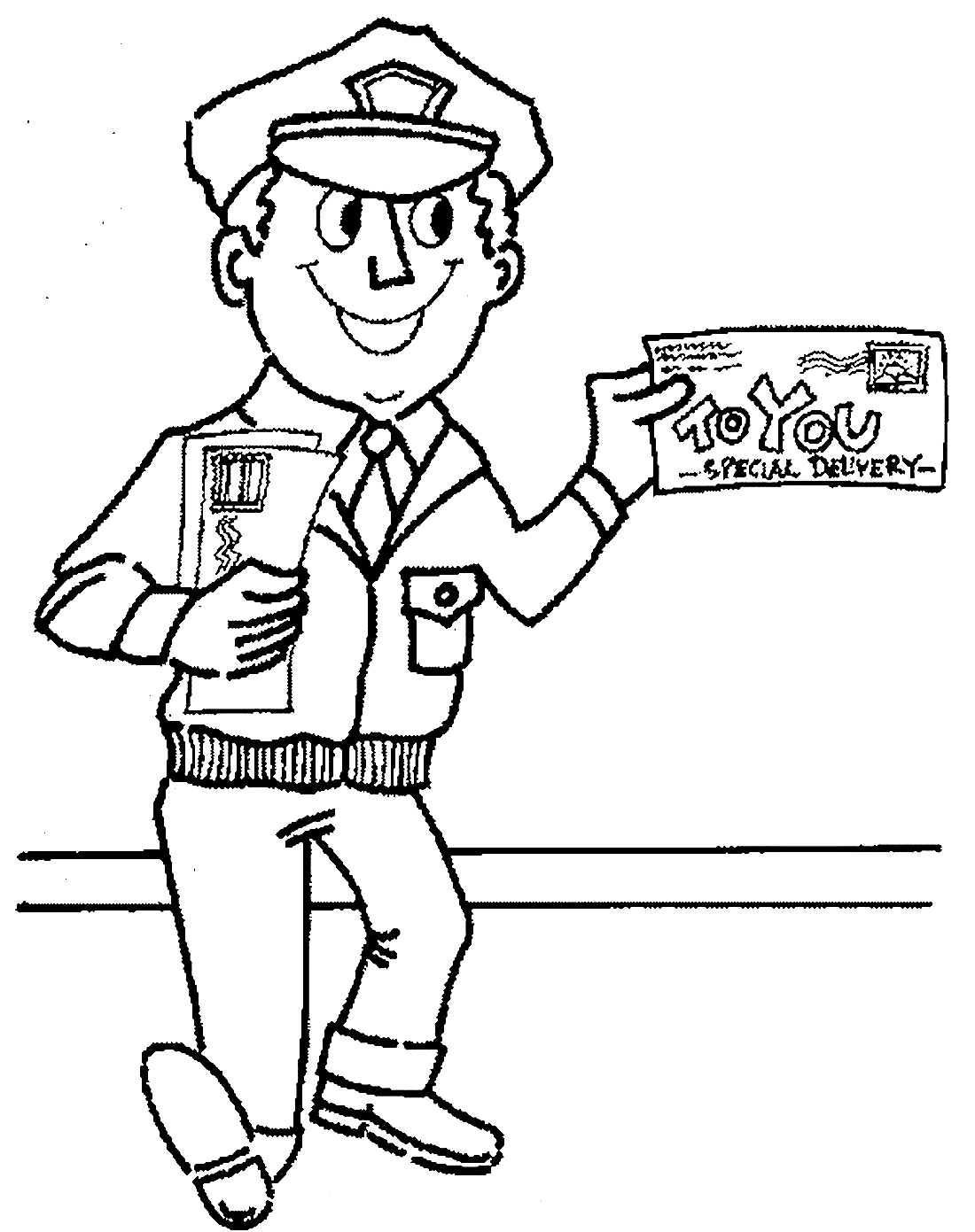 68 Mailman Coloring Pages Printable 12