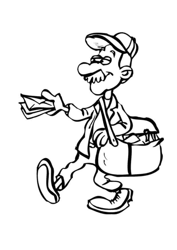 68 Mailman Coloring Pages Printable 15