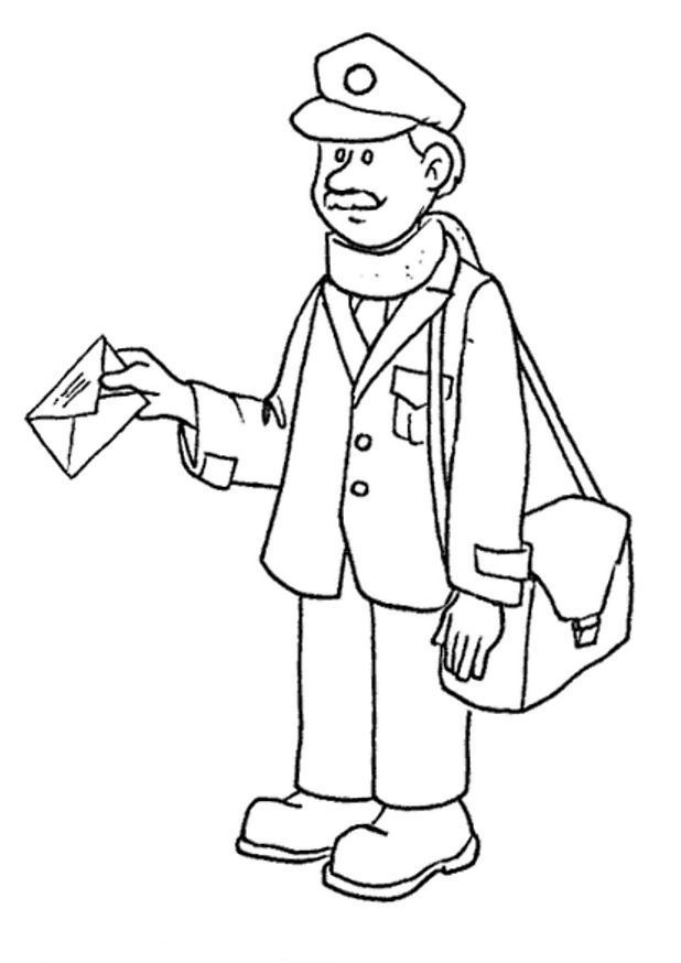 68 Mailman Coloring Pages Printable 20