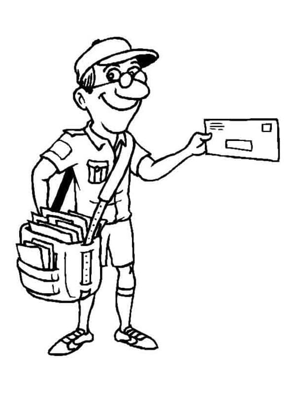 68 Mailman Coloring Pages Printable 21