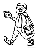 68 Mailman Coloring Pages Printable 25