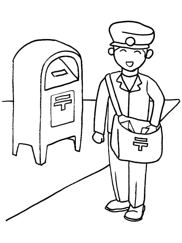 68 Mailman Coloring Pages Printable 28