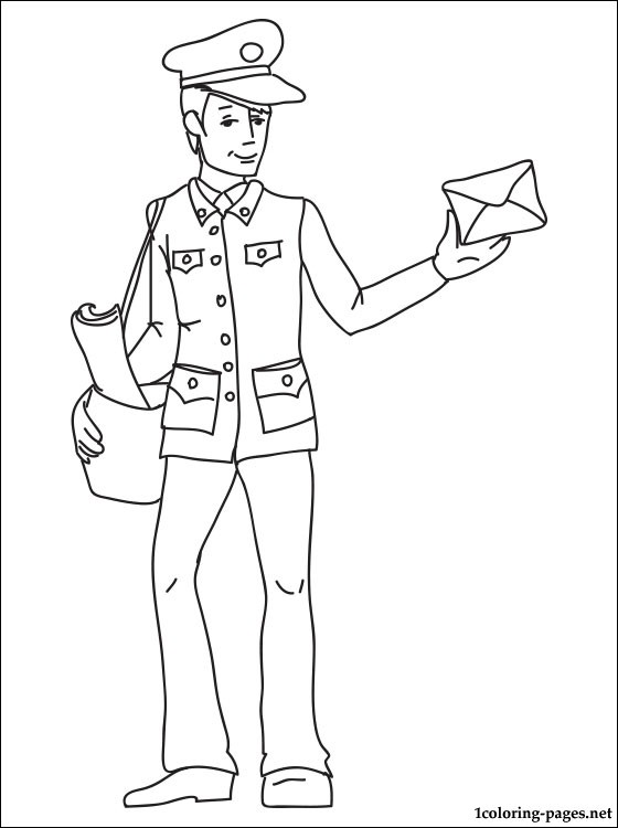 68 Mailman Coloring Pages Printable 29