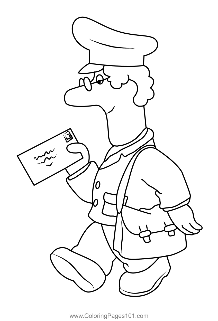 68 Mailman Coloring Pages Printable 30