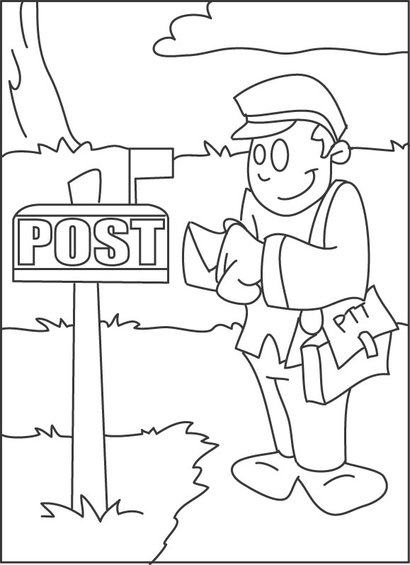 68 Mailman Coloring Pages Printable 31