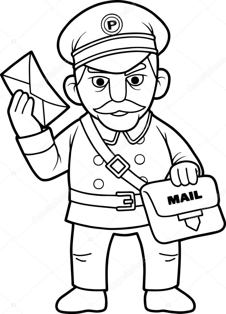 68 Mailman Coloring Pages Printable 35