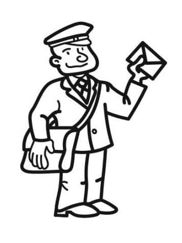 68 Mailman Coloring Pages Printable 36