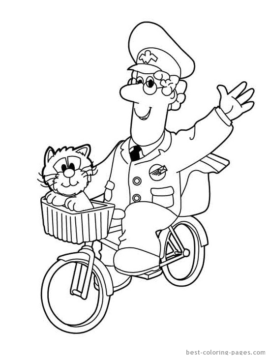 68 Mailman Coloring Pages Printable 38