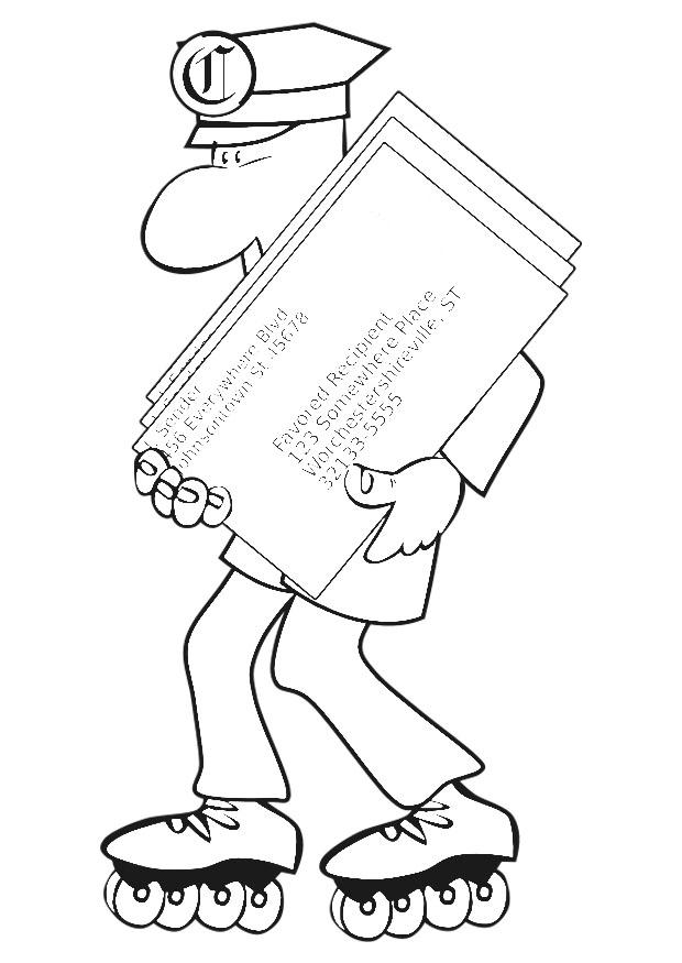 68 Mailman Coloring Pages Printable 40